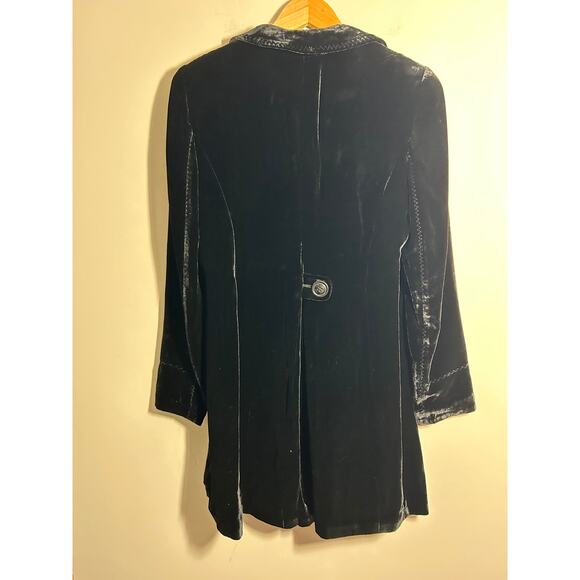 Coldwater Creek Velvet Jacket Long Size 4 - Picture 3 of 6